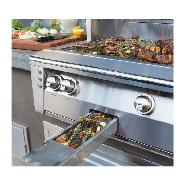Alfresco ALXE 56-Inch Natural Gas Freestanding Grill w/ Rotisserie and Side Burner - ALXE-56C-NG