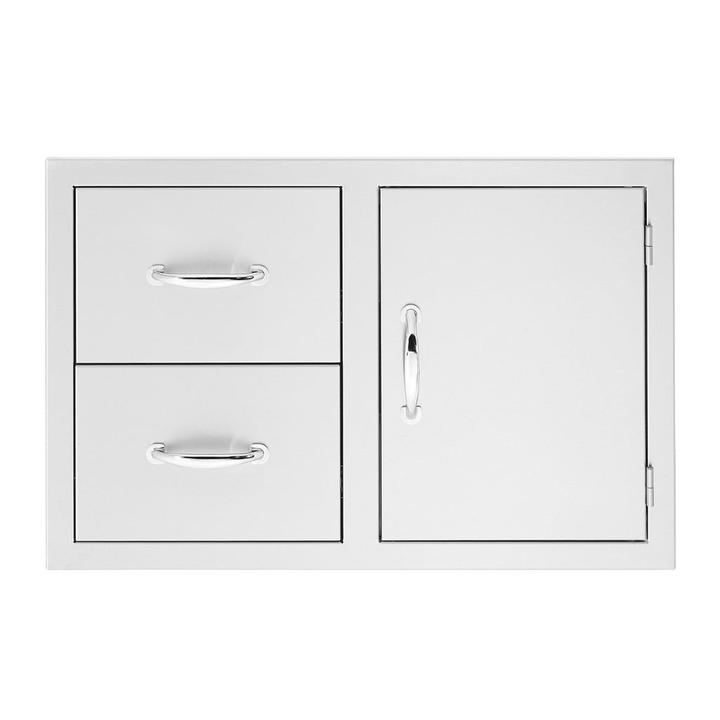 Summerset 30-Inch North American Stainless Steel 2-Drawer and Access Door Combo - SSDC2-30