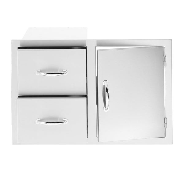 Summerset 36-Inch North American Stainless Steel 2-Drawer and Access Door Combo - SSDC2-36