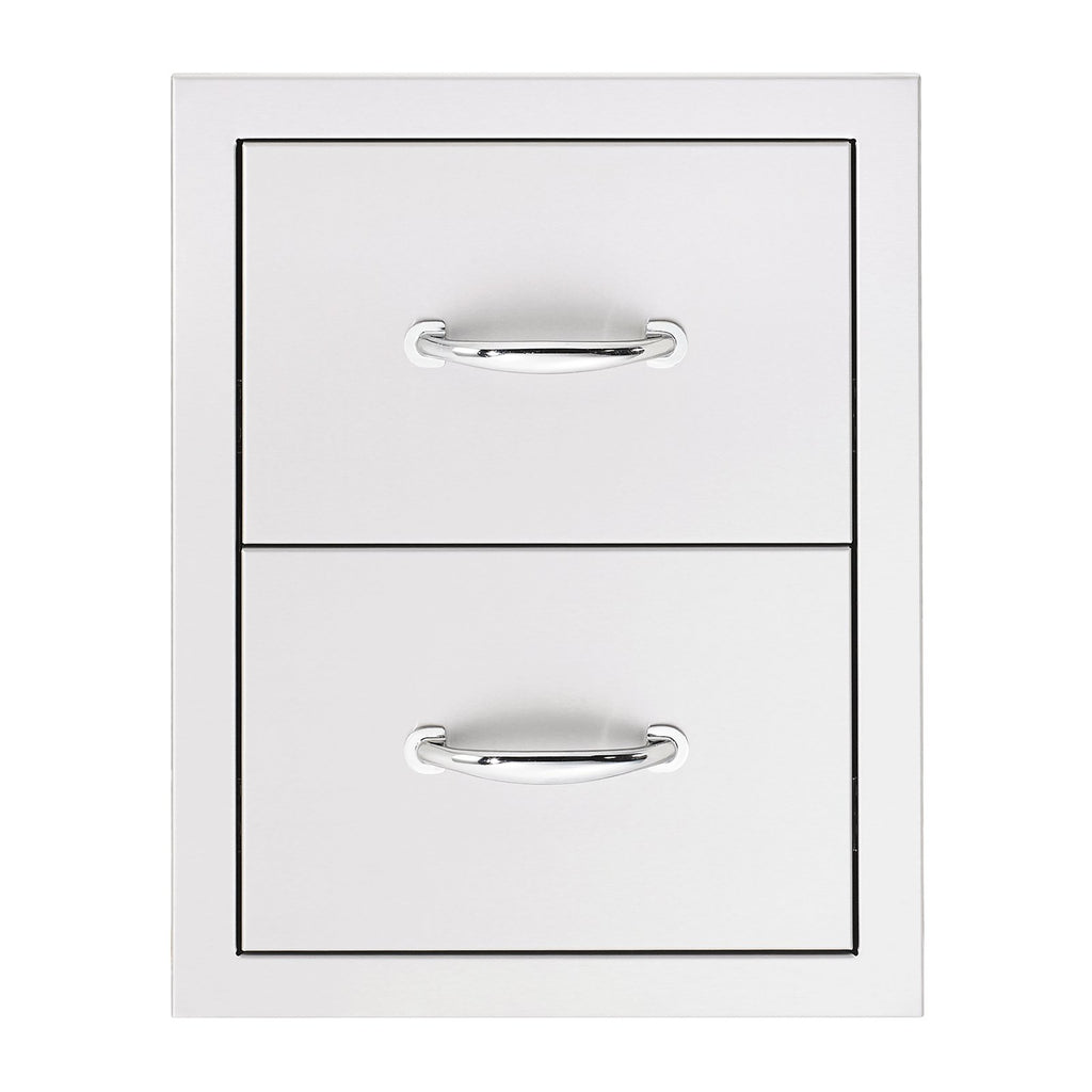 Summerset 17-Inch North American Stainless Steel Double Drawer - SSDR2-17