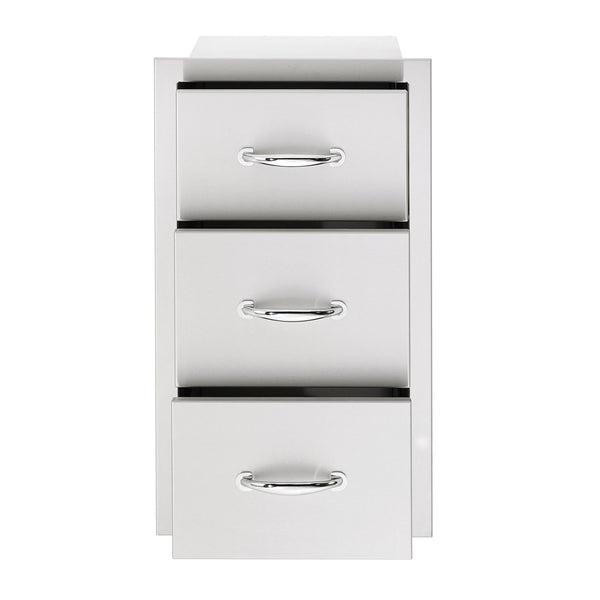 Summerset 17-Inch North American Stainless Steel Triple Drawer - SSDR3-17