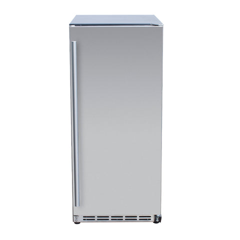 Summerset 15-Inch Outdoor Rated Refrigerator w/ Door Lock and Stainless Steel Door - RFR-15S