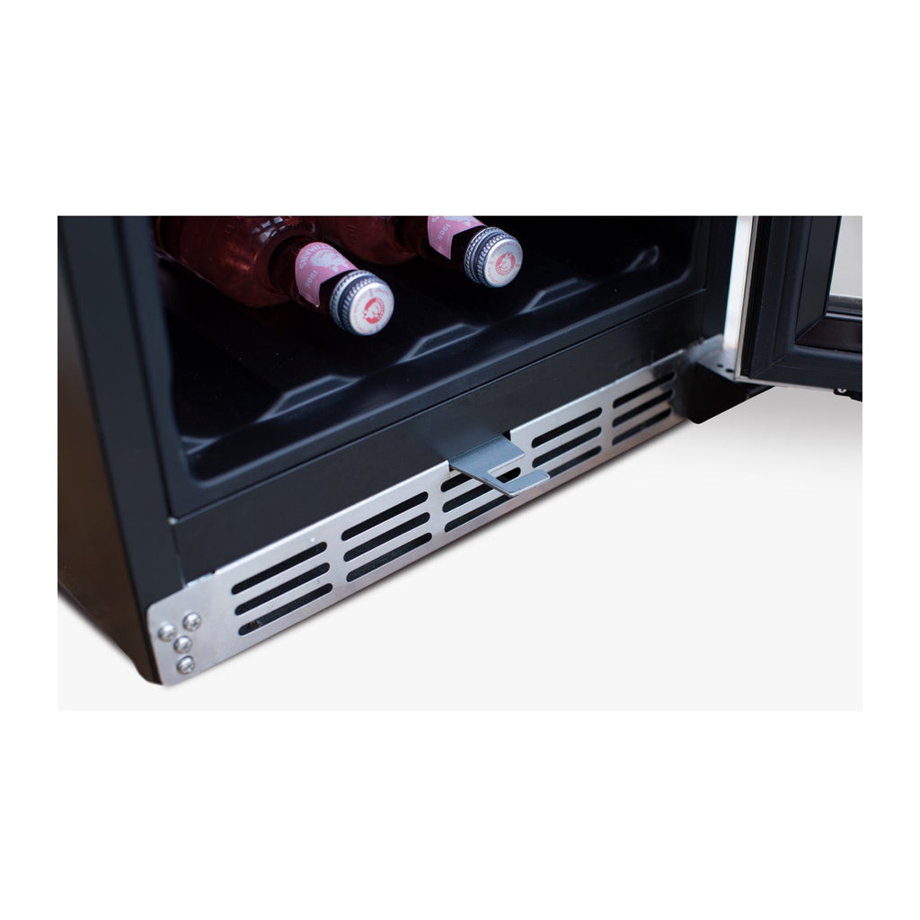 Summerset 15-Inch Outdoor Rated Dual Zone Wine Cooler w/ Door Lock - SSRFR-15WD