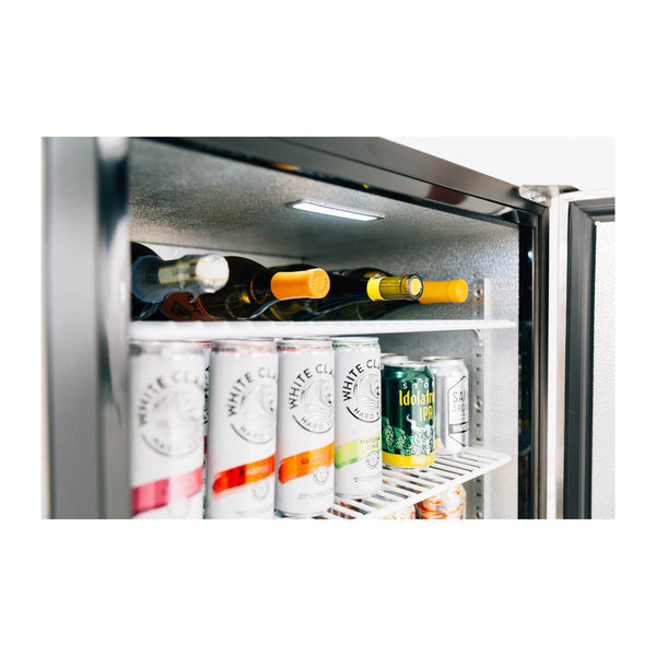 Summerset 24-Inch 5.3c Outdoor Rated Refrigerator w/ Door Lock (Right Hinge) - SSRFR-24S