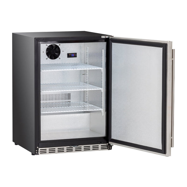 Summerset 24-Inch 5.3c Outdoor Rated Refrigerator w/ Door Lock (Right Hinge) - SSRFR-24S