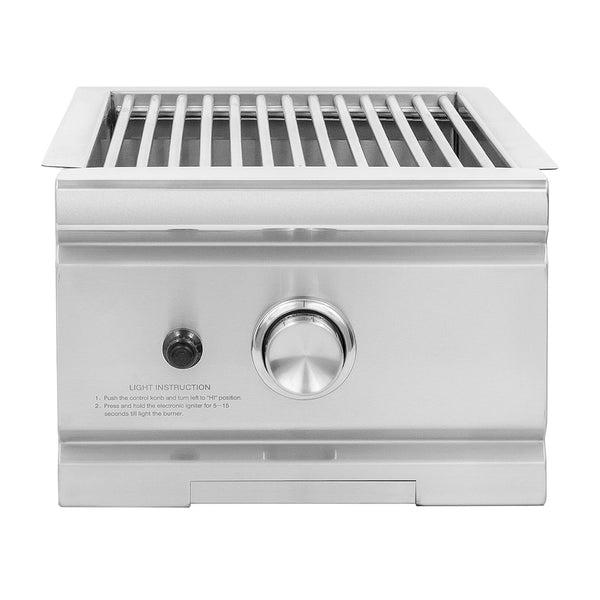 Summerset TRL Natural Gas Built-In Single Sear Side Burner w/ LED Illumination and Removable Lid - TRLSS-NG
