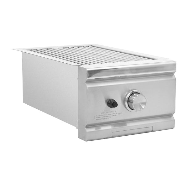 Summerset TRL Propane Gas Built-In Single Sear Side Burner w/ LED Illumination and Removable Lid - TRLSS-LP