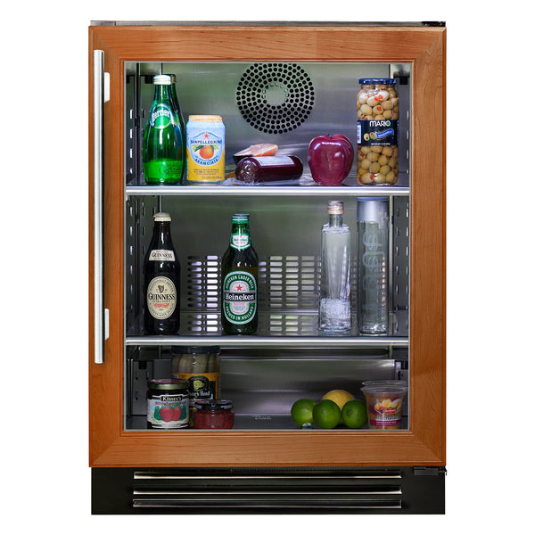 True 24-Inch ADA Height Refrigerator with Panel Ready Glass Door, 2 Black Wire Shelves (Right Hinge) - TURADA-24-RG-A-O