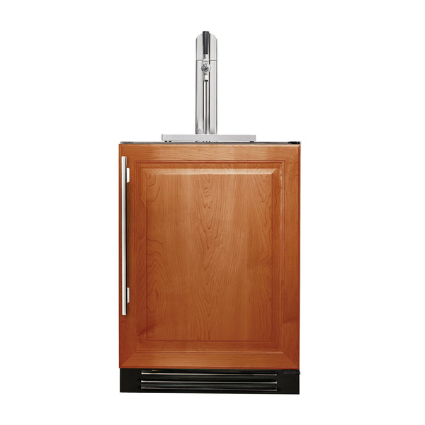 True 24-Inch Single Tap Kegerator with Solid Panel Ready Door (Right Hinge) - TUR-24BD-R-OP-C