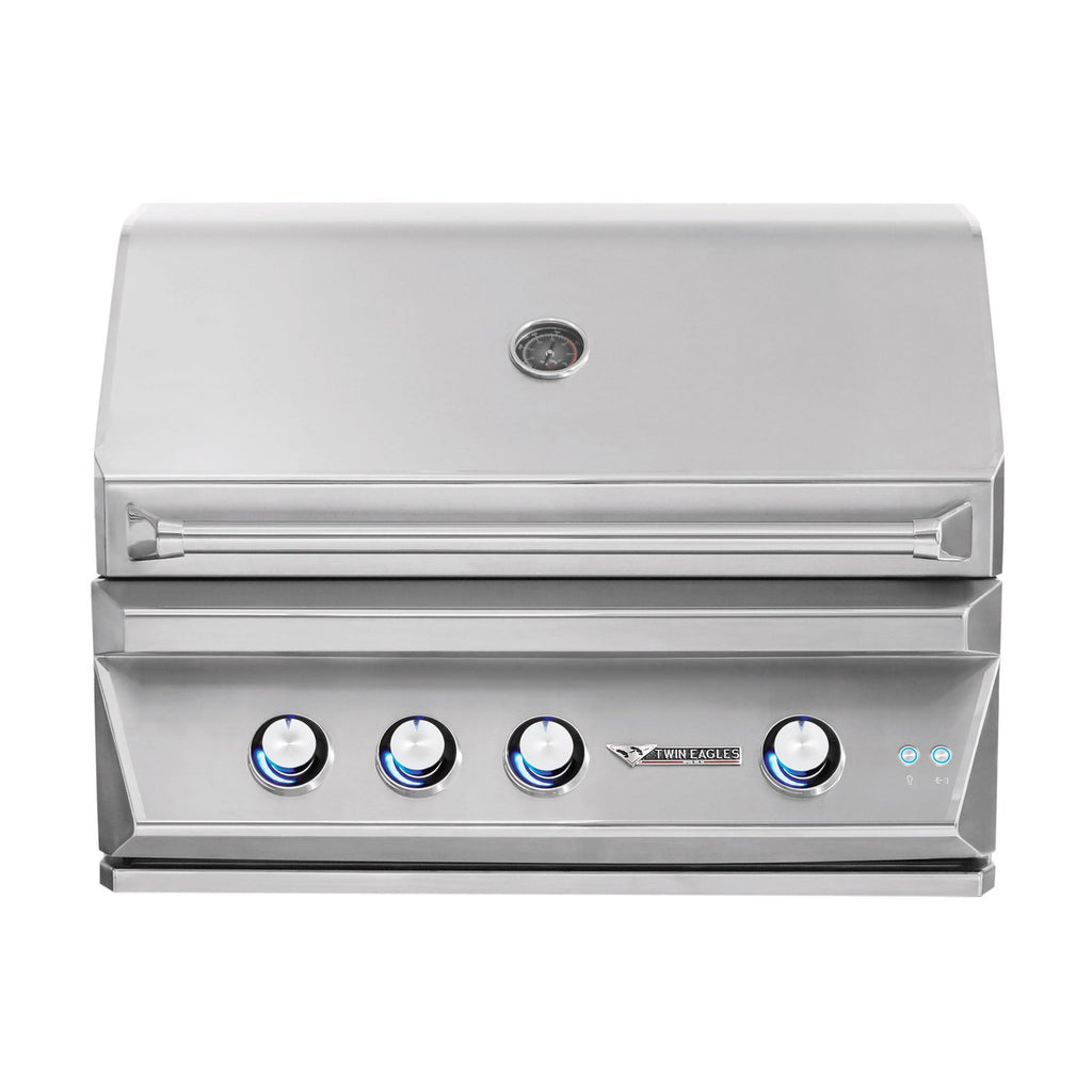 Twin Eagles 36-Inch Natural Gas Built-In Grill w/ Infrared Rotisserie - TEBQ36R-CN