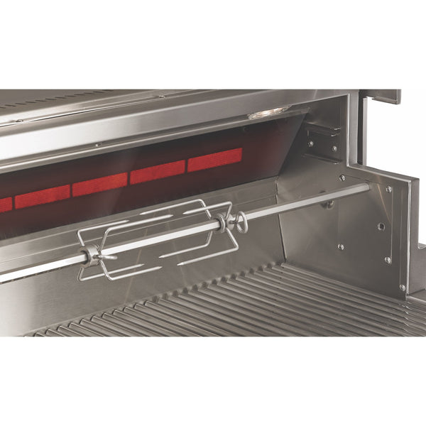 Twin Eagles 36-Inch Natural Gas Built-In Eagle One Super Premium Grill w/ Black Glass Infrared Rotisserie Burner and Sear Zone - TE1BQ36RS-N