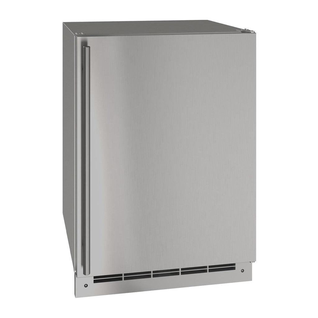U-Line 24-Inch Stainless Steel Outdoor Refrigerator w/ Reversible Hinge - UORE124-SS01A