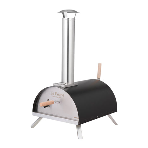 WPPO Le Peppe Portable Wood Fired Pizza Oven in Black - WKE-01BLCK