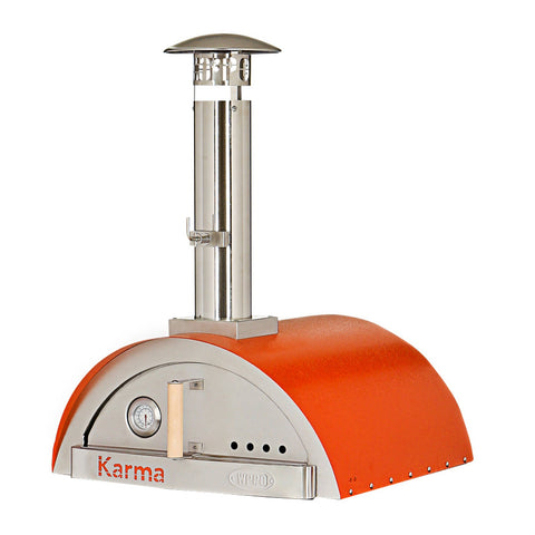 WPPO Karma 25-Inch Stainless Steel Wood Fired Pizza Oven in Orange - WKK-01S-Orange