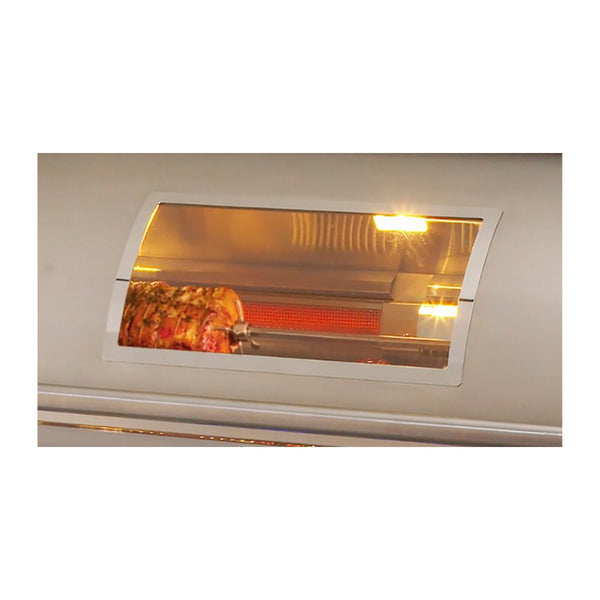 Fire Magic Echelon Diamond E790s 36-Inch Natural Gas Freestanding Grill w/ Double Side Burner, Backburner, Rotisserie Kit, Magic View Window and Digital Thermometer - E790s-8E1N-71-W